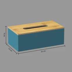 Porta lenços MODERN azul em mdf