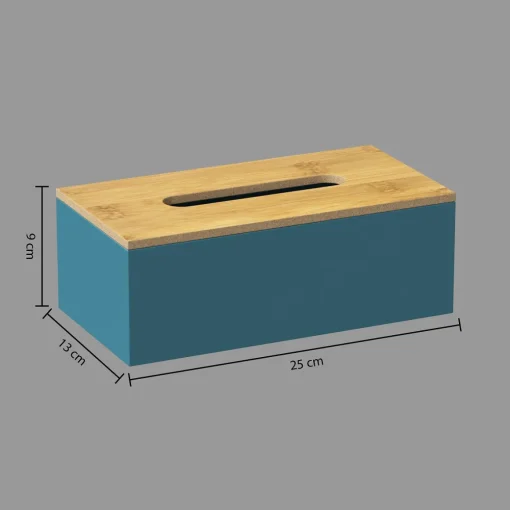Porta lenços MODERN azul em mdf