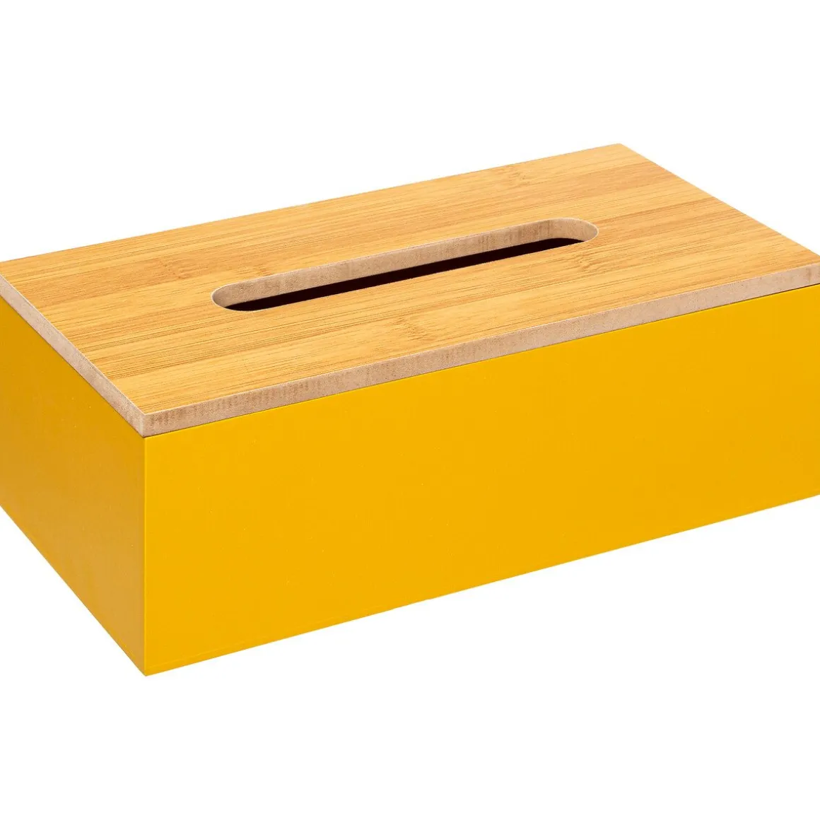 Porta lenços MODERN mostarda em mdf