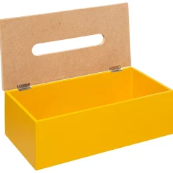 Porta lenços MODERN mostarda em mdf