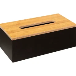 Porta lenços MODERN preto em mdf
