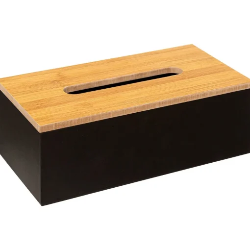 Porta lenços MODERN preto em mdf
