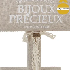 Porta pulseiras têxtil 23x15cm