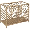 Porta revistas em rattan e bambu