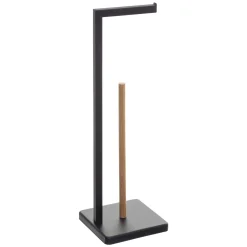 Porta rolos wc bambu NATUREO preto