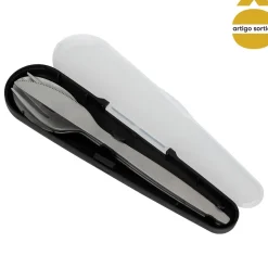 Porta talheres com 3 talheres