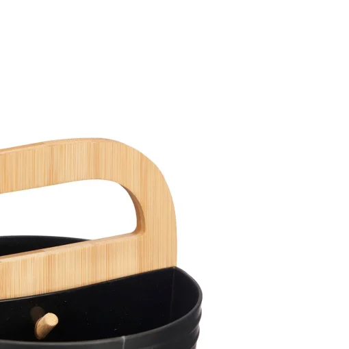 Porta Utensílios Duplo Preto