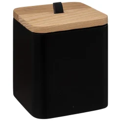 Pote para algodão NATUREO preto