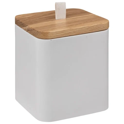 Pote para algodão NATUREO branco