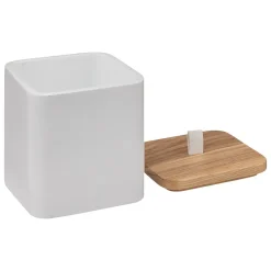 Pote para algodão NATUREO branco