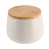 Pote wc BATH branco em dolomite e bambu