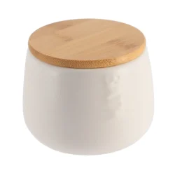 Pote wc BATH branco em dolomite e bambu