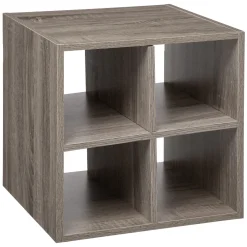 Prateleira cruzada cinza