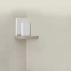 Prateleira De Canto Kit Deco Fixy Cinza