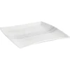 Prato de servir LIGNES branco de porcelana 29x29cm