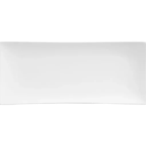 Prato de servir TOKYO branco em cerâmica 14x32cm