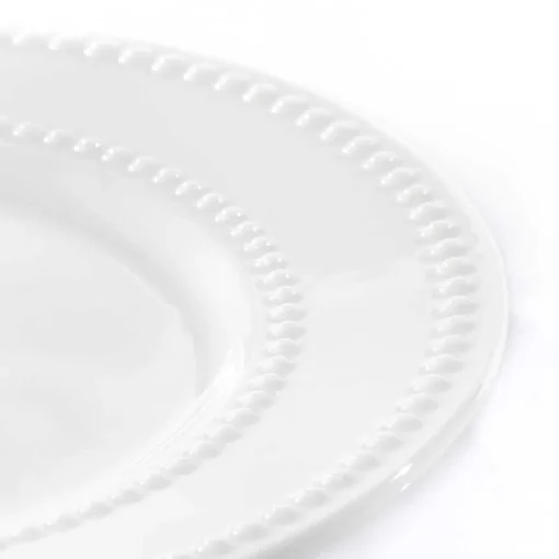 Prato de sobremesa AMELIE branco 20cm