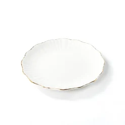 Prato de sobremesa AUBREY branco 22cm