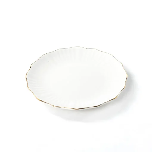 Prato de sobremesa AUBREY branco 22cm