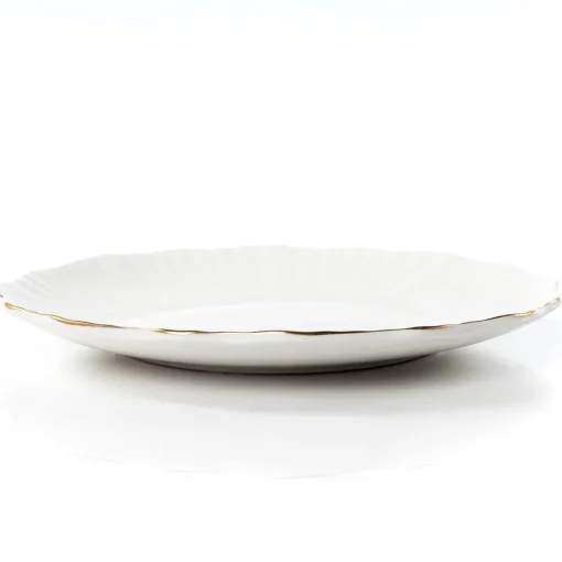 Prato de sobremesa AUBREY branco 22cm