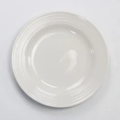 Prato de sobremesa branco PURE em porcelana 19cm