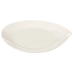 Prato de sobremesa branco GOTA em porcelana 21cm