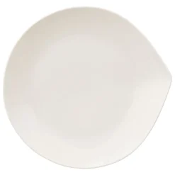 Prato de sobremesa branco GOTA em porcelana 21cm