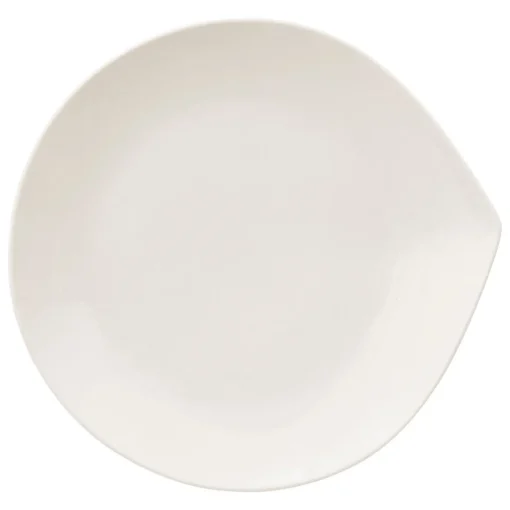Prato de sobremesa branco GOTA em porcelana 21cm