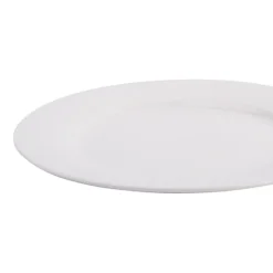 Prato de sobremesa GIZ branco em cerâmica 20cm