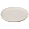 Prato de sobremesa NORA branco em porcelana 21cm