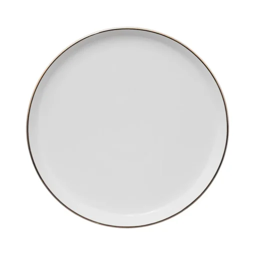 Prato de sobremesa SUBLIMA cinza claro em porcelana 20cm