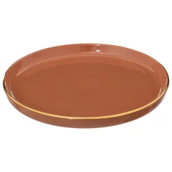 Prato de sobremesa SUBLIMA rosa em porcelana 20cm