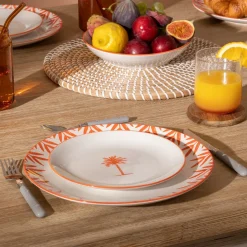 Prato de sobremesa YUCATAN 19cm em porcelana