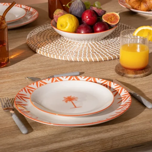 Prato de sobremesa YUCATAN 19cm em porcelana