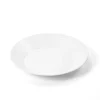 Prato de sopa branco em cerâmica