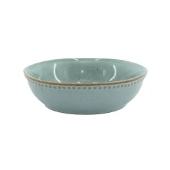 Prato de sopa CAPRI azul em cerâmica 17cm