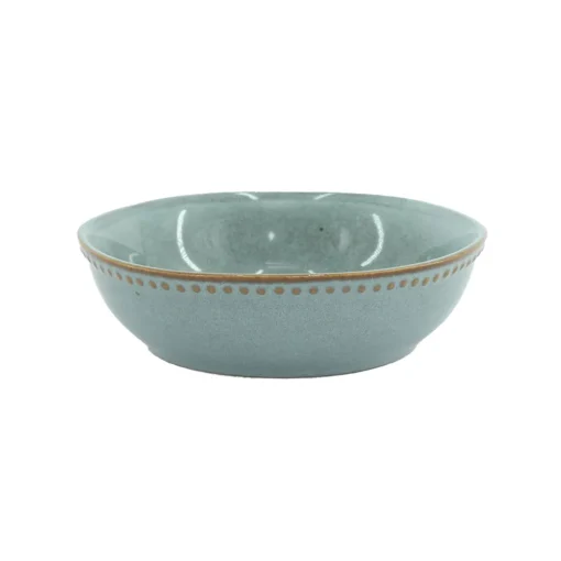 Prato de sopa CAPRI azul em cerâmica 17cm