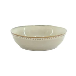 Prato de sopa CAPRI bege em cerâmica 17cm