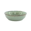 Prato de sopa CAPRI verde em cerâmica 17cm