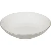Prato de sopa PETIT SALON branco com beira dourada 20cm