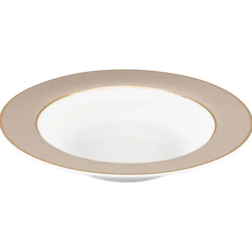 Prato de sopa taupe 22cm
