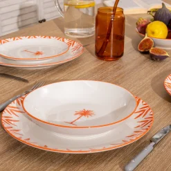 Prato de sopa YUCATAN 20cm em porcelana