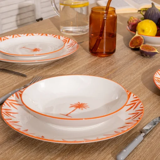 Prato de sopa YUCATAN 20cm em porcelana