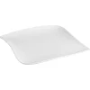 Prato ondulado branco 21cm