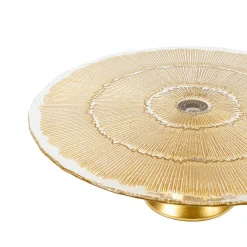 Prato para bolo com pé IXXIR em vidro 33cm