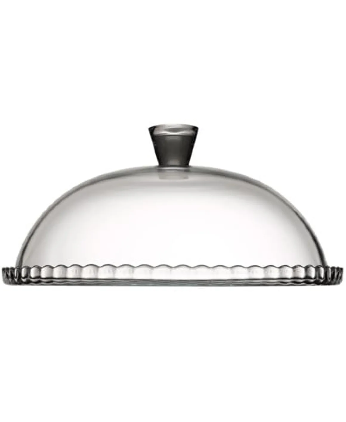 Prato para bolo de vidro com campânula