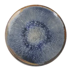 Prato raso ALEIA azul em porcelana 26cm