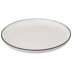 Prato raso ALIX branco em porcelana 27cm