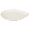 Prato raso branco GOTA em porcelana 26cm