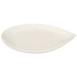 Prato raso branco GOTA em porcelana 26cm